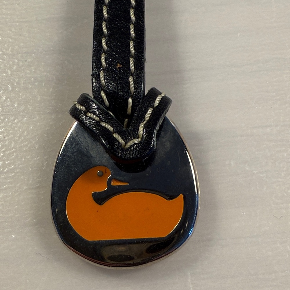Dooney & Bourke Blavy (Black or navy) and Silver orange duck charm